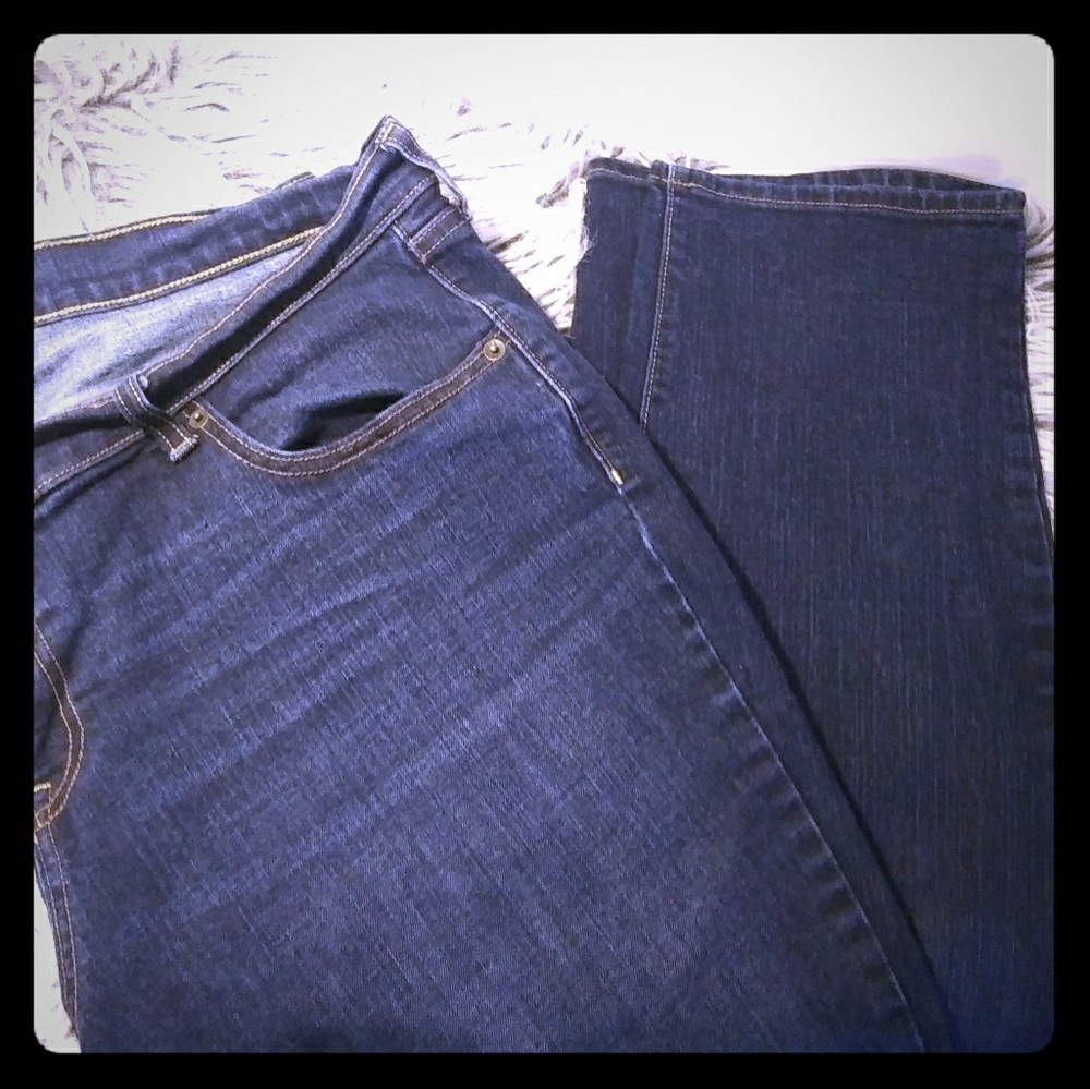 Straight leg jeans